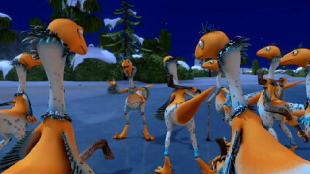 Dinosaurs in the Snow