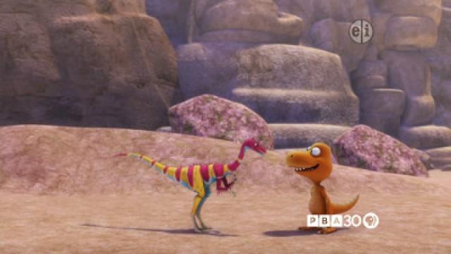 Classic in the Jurassic: Turtle and Theropod Race