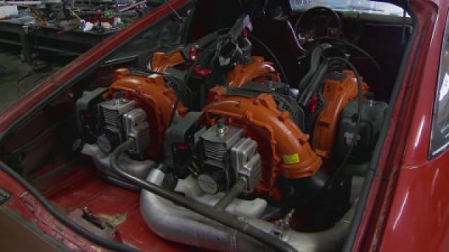 Leaf-Blower Supercharging a 1978 Chevrolet Monza Spyder!