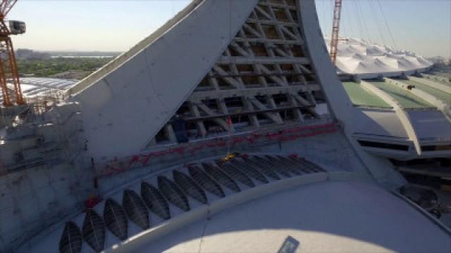 Réfection de la tour du stade