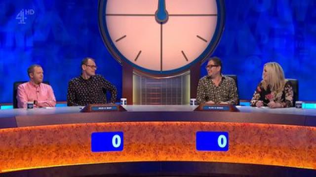 Miles Jupp, Alan Carr, Roisin Conaty, Ivan Brackenbury (Tom Binns)