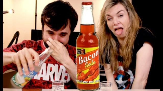 REFRIGERANTE DE BACON - EXPERIMENTANDO AS BEBIDAS MAIS ESTRANHAS DO MUNDO