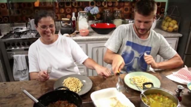 Macarronada e Doce de Abóbora