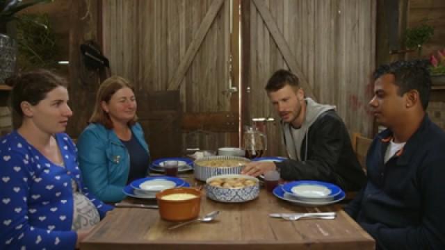 Quirera e Pêssegos em Calda