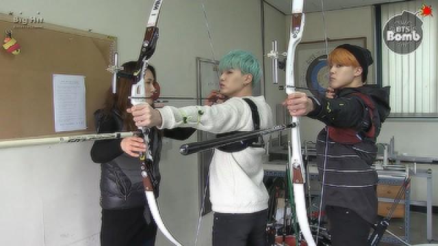 Became an archer! SUGA & JIMIN's new challenge for ISAC