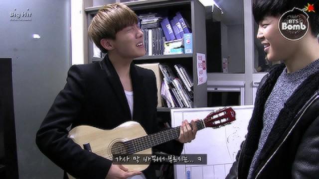 Special BANGTAN BOMB 8- Playing the guitar