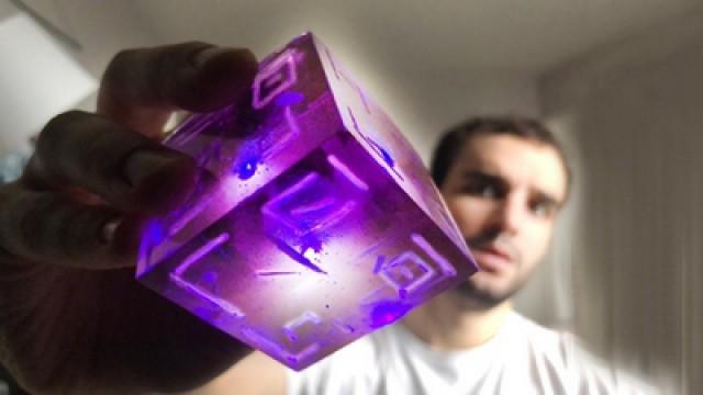 JE FABRIQUE LE CUBE DE FORTNITE ! (pierre d'ombre)