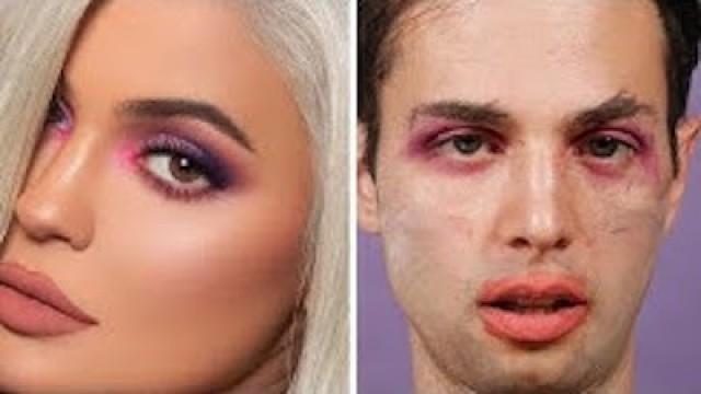 The Try Guys Recreate Celebrity Makeup Looks Drunk