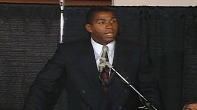 Magic Johnson, The Announcement
