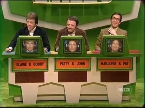 TATTLETALES MONDAY MARCH 4, 1974 MR. BOBBY VAN & MISS ELAINE JOYCE, JOHN & PATTY DUKE ASTIN and PAT & MARJORIE HARRINGTON.