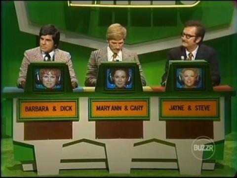 TATTLETALES: MONDAY MARCH 11, 1974 ON CBS-TV (MRS. BARBARA STUART & MR. DICK GAUTIER, MARY ANN MOBLEY & GARY COLLINS AND JAYNE MEADOWS & STEVE ALLEN.)