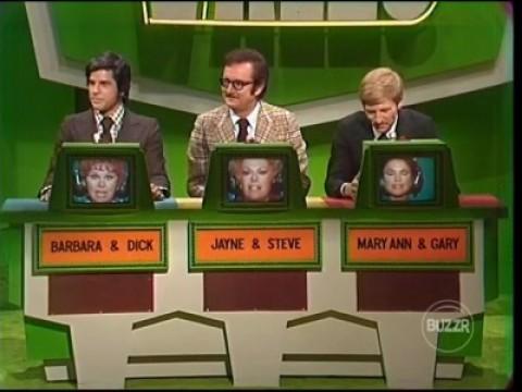 TATTLETALES: WEDNESDAY MARCH 13, 1974 ON CBS-TV (MR. RICHARD "DICK" GAUTIER & MRS. BARBARA STUART, MR. STEVE ALLEN & MRS. JAYNE MEADOWS and MR. GARY COLLINS & MRS.  MARY ANN MOBLEY.)