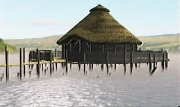 Loch Tay, Perthshire, Scotland - The Crannog in the Loch