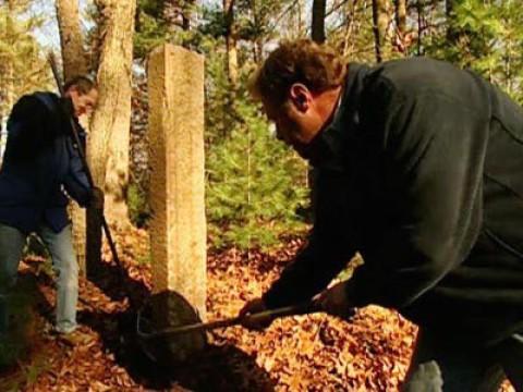 Granite Driveway Marker; Hot Water Radiator System