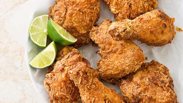 Fried Chicken and Grilled Peppers