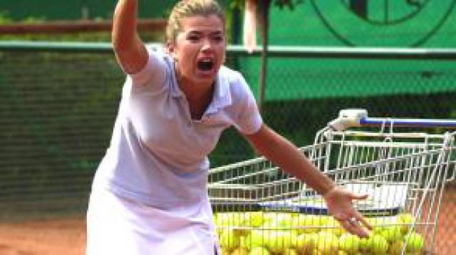 Erste Tennisstunde