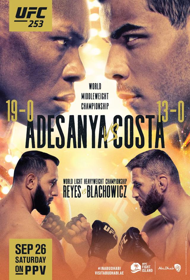 UFC 253: Adesanya vs. Costa