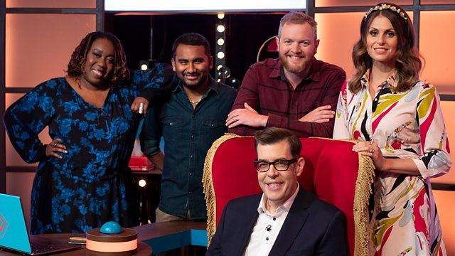 Chizzy Akudolu, Miles Jupp, Amol Rajan and Ellie Taylor (2/5)