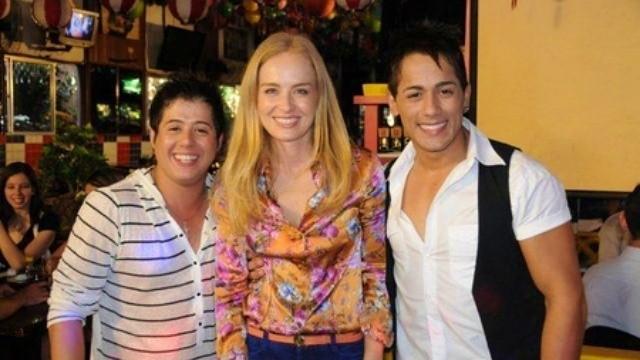 Regina Casé, Salvatore Loi e Hugo & Tiago