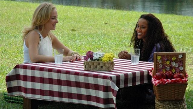 Taís Araújo e Arnaldo Cézar Coelho