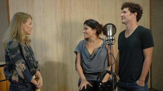 Emerson Fittipaldi, Isabelle Drummond, Daniel de Oliveira e Vanessa Giácomo