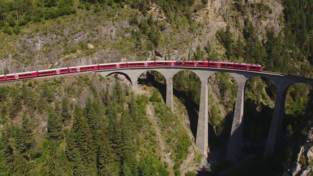 Rhaetian Railway in the Albula / Bernina Landscapes