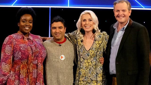 Lolly Adefope, Nick Mohammed (as Mr Swallow) and Miles Jupp