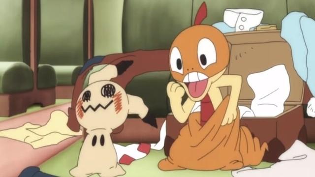 Scraggy and Mimikyu