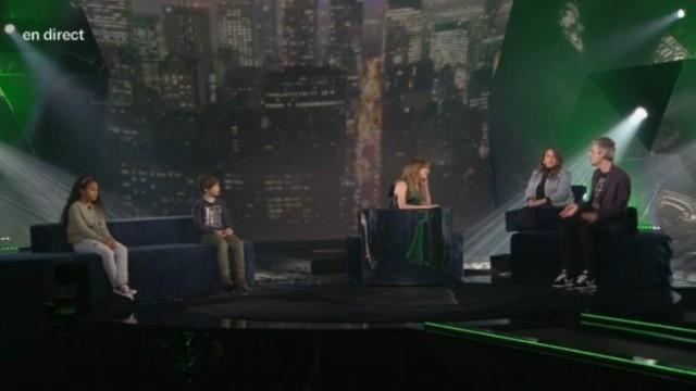 Le Ministres Pierre Fitzgibbon, Madame Marie-Ève, Olivier Niquet, Claude Legault et les Talents Bleus