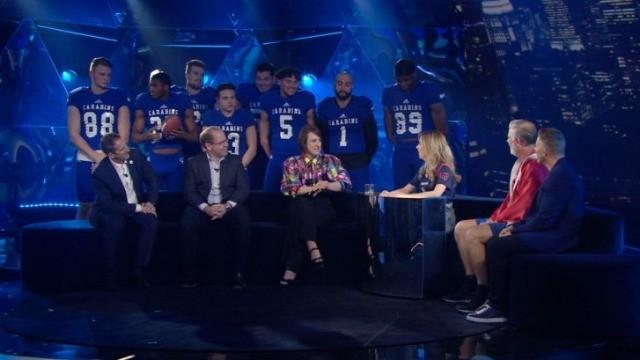 Anne-Élisabeth Bossé, Jonathan Drouin, Paul Houde, Dominic Paquet, Mario Cecchini et Danny Maciocia