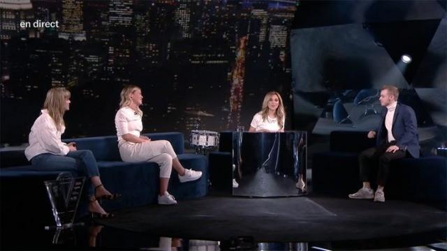 Mel C. des Spice Girls, Véronic DiCaire, Catherine Peach, Émile Roy et Yannick Bergeron