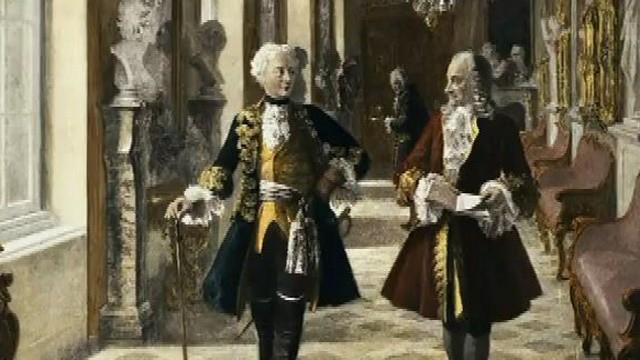 Frédéric II, le roi de Prusse est un peu baroque