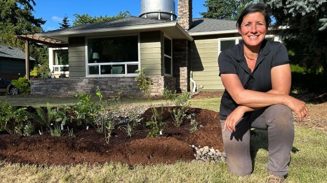 Rain Garden, Wrought Iron Railing