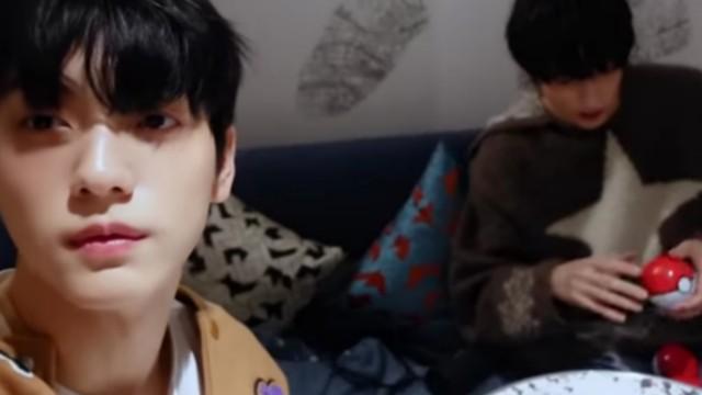 SOOBIN and HUENINGKAI at the Pokemon Center