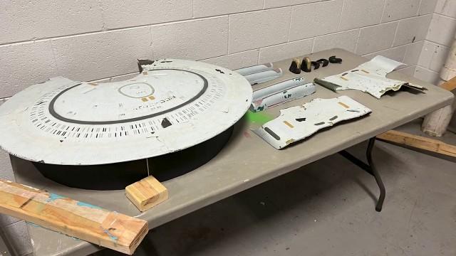 Displaying Our Exploded USS Enterprise D