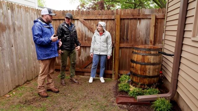 Rain Barrel, Pooling Patio