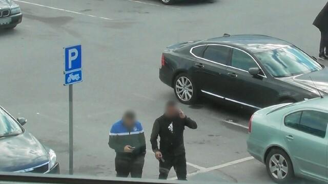 Drug store in parking lot