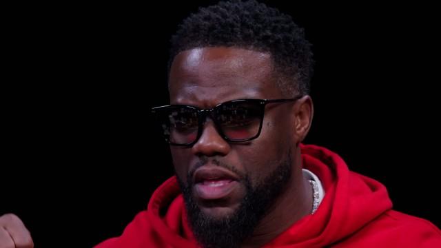 Kevin Hart Celebrates 10 Years of Hot Ones While Eating Spicy Wings