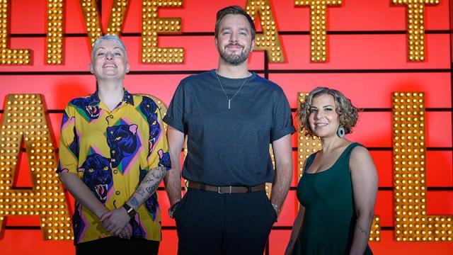 Iain Stirling, Harriet Dyer, Maria Shehata