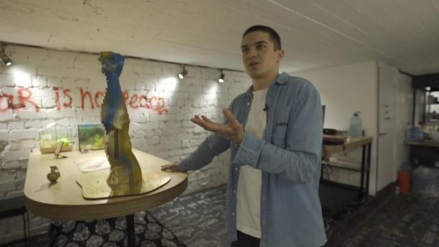Ukrainische Reporter:innen berichten - Mit Kunst gegen den Krieg in Charkiw