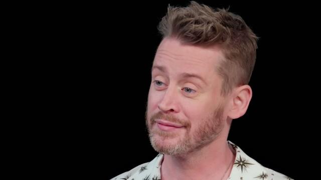 Macaulay Culkin Is Up For a Goof While Eating Spicy Wings