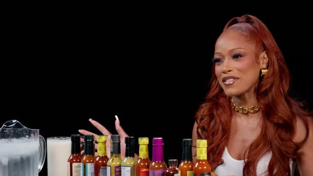 Keke Palmer Heats Things Up While Eating Spicy Wings