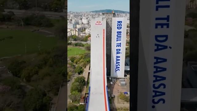 Why didn't this skateboard stunt start from the top?