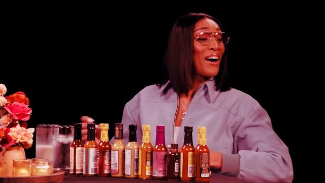 A’ja Wilson Insists She’s Good While Eating Spicy Wings