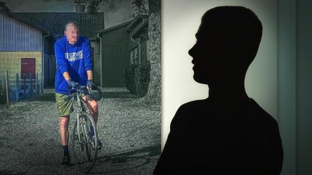 Forfulgt af manden på cyklen