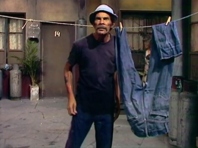 Los pantalones del tendedero