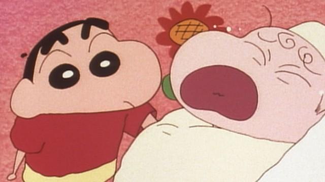 I am Astro Shin-Chan / Dad also passes his thing / He is about to be born / That he is already here, that he is already born / The girl has already been born / Today he plays a potpourri of laughter