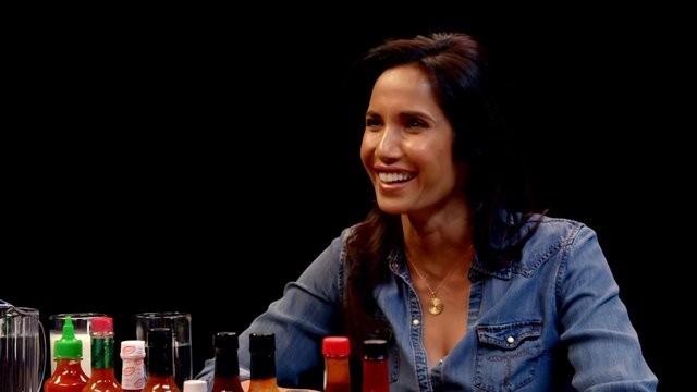 Padma Lakshmi Gracefully Destroys Spicy Wings