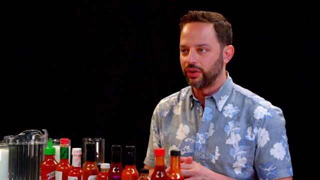 Nick Kroll Delivers a PSA While Eating Spicy Wings