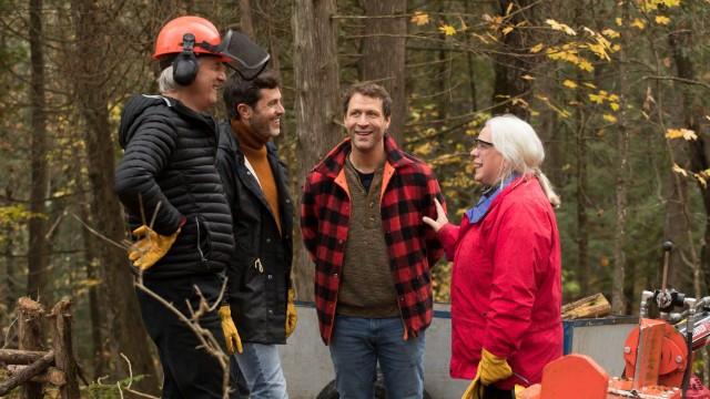 Michel Côté, Kevin Parent et Manon Massé